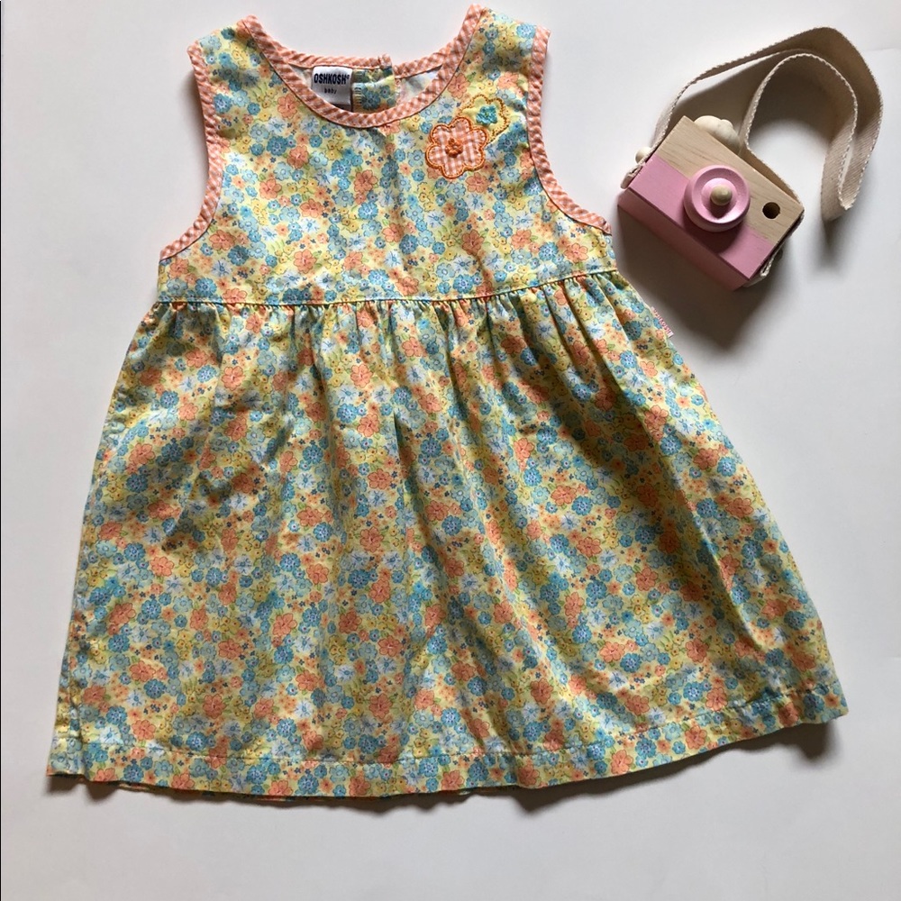 Vintage Oshkosh Baby Dress Floral